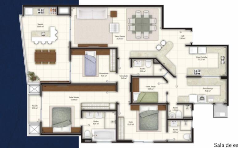 Apartamento à venda com 3 quartos, 152m² - Foto 10