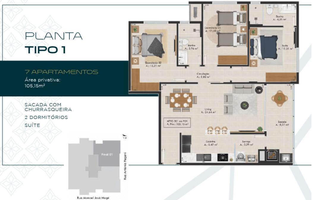 Apartamento à venda com 2 quartos, 80m² - Foto 10