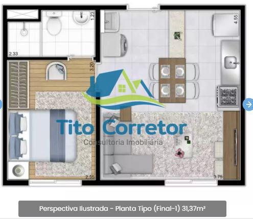 Apartamento à venda com 1 quarto, 26m² - Foto 14