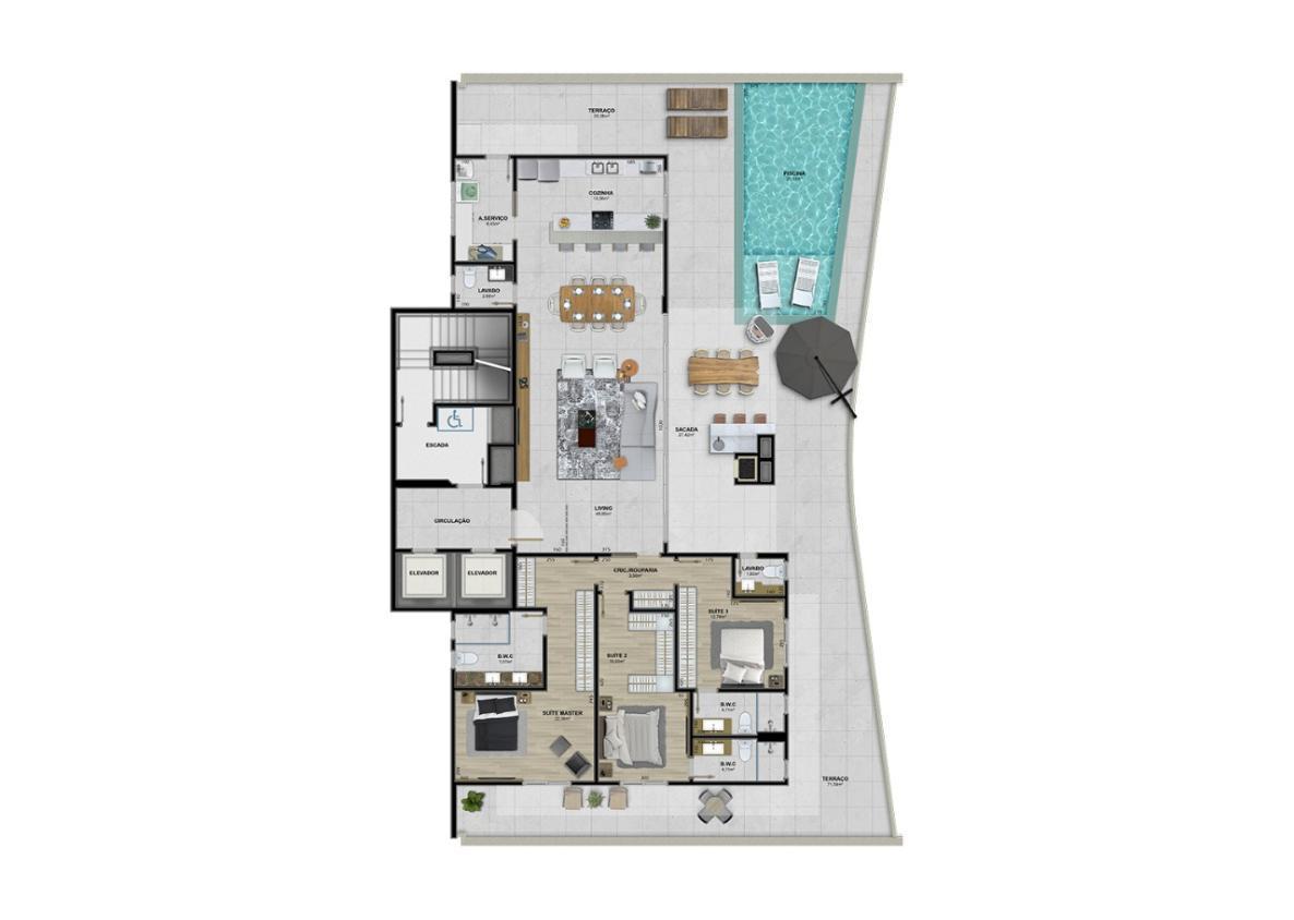 Apartamento à venda com 3 quartos, 152m² - Foto 24