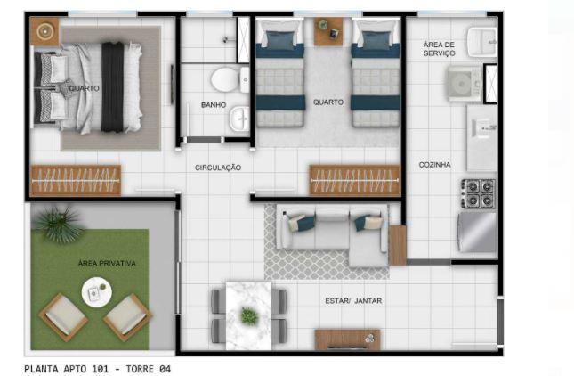 Apartamento, 2 quartos, 46 m² - Foto 8