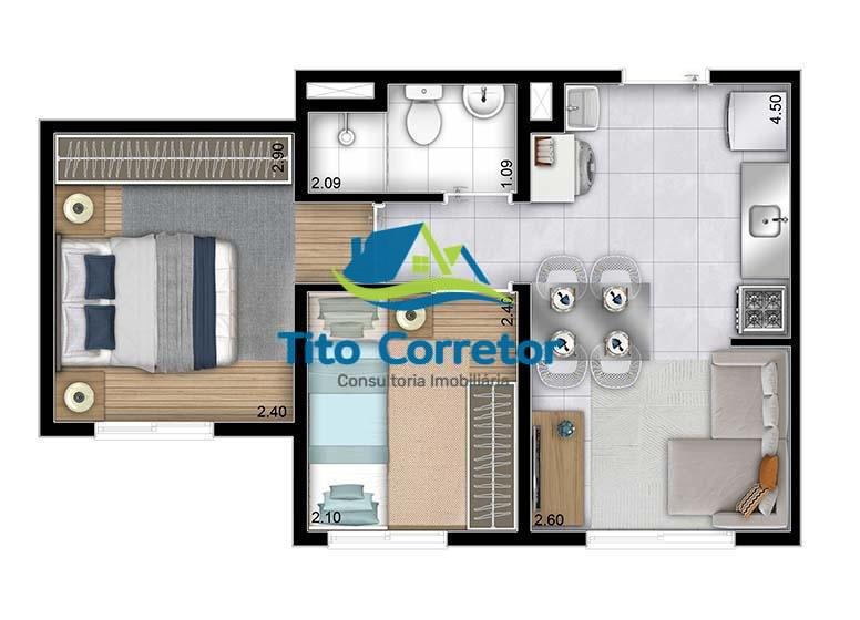 Apartamento à venda com 2 quartos, 28m² - Foto 17