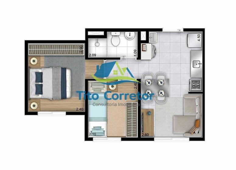 Apartamento à venda com 1 quarto, 26m² - Foto 20