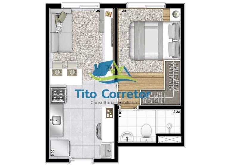 Apartamento à venda com 1 quarto, 35m² - Foto 31