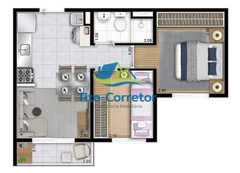 Apartamento à venda com 1 quarto, 35m² - Foto 33