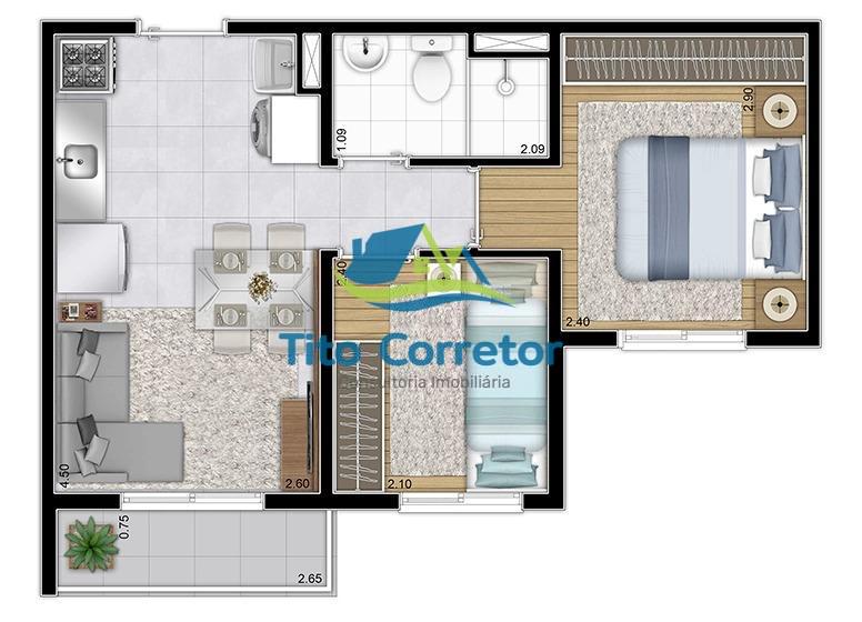 Apartamento à venda com 2 quartos, 35m² - Foto 22