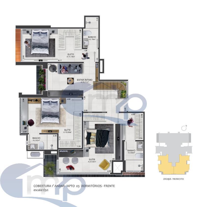 Apartamento à venda com 2 quartos, 69m² - Foto 13