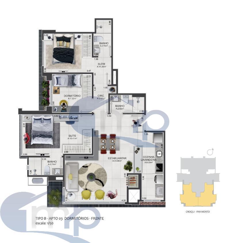 Apartamento à venda com 2 quartos, 69m² - Foto 14