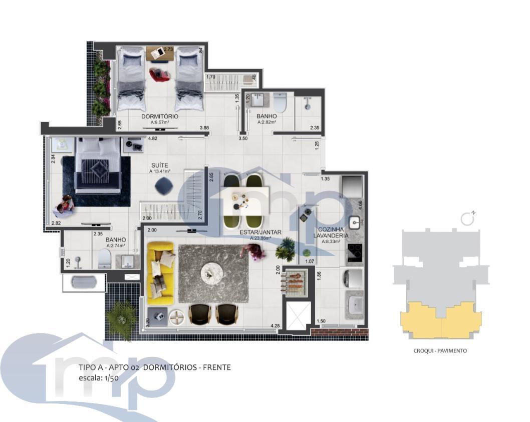 Apartamento à venda com 2 quartos, 69m² - Foto 20