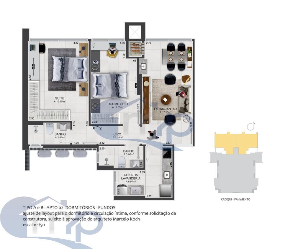 Apartamento à venda com 2 quartos, 69m² - Foto 15