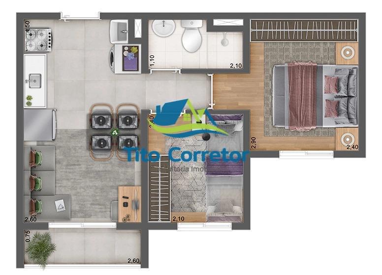 Apartamento à venda com 1 quarto, 35m² - Foto 18