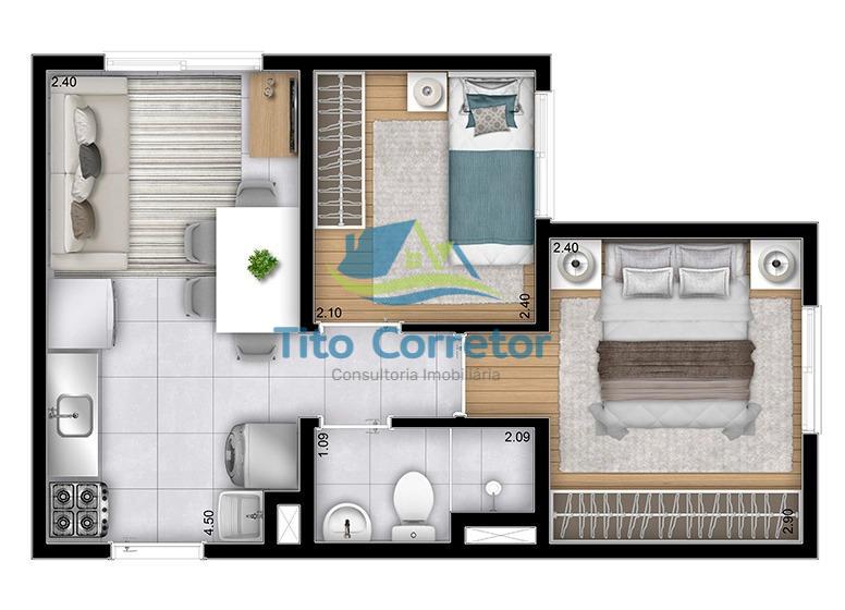 Apartamento à venda com 2 quartos, 33m² - Foto 18