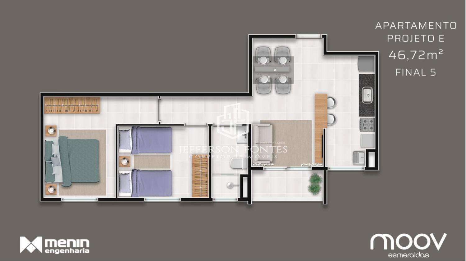 Apartamento, 2 quartos, 46 m² - Foto 8