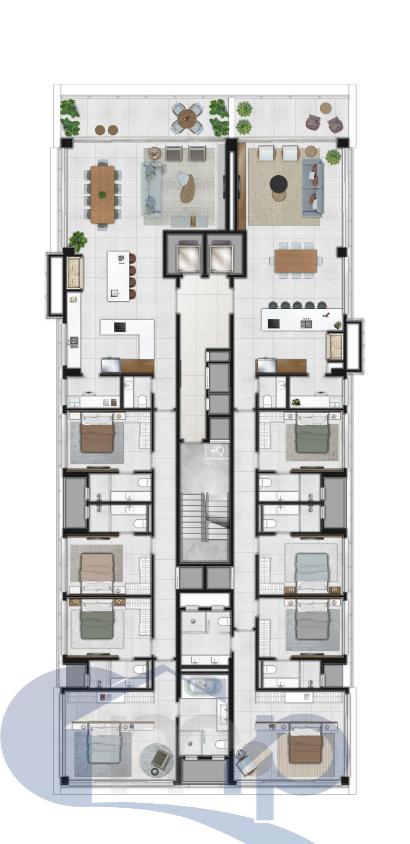 Apartamento à venda com 4 quartos, 207m² - Foto 36