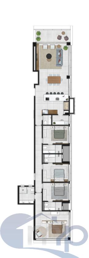 Apartamento à venda com 4 quartos, 207m² - Foto 39