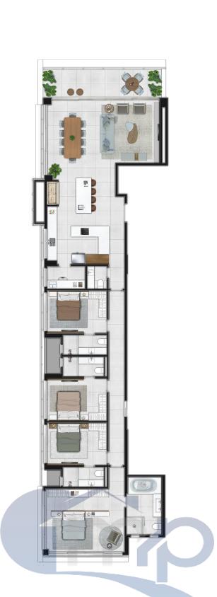 Apartamento à venda com 4 quartos, 207m² - Foto 38