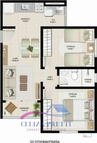 Apartamento à venda com 2 quartos, 45m² - Foto 16