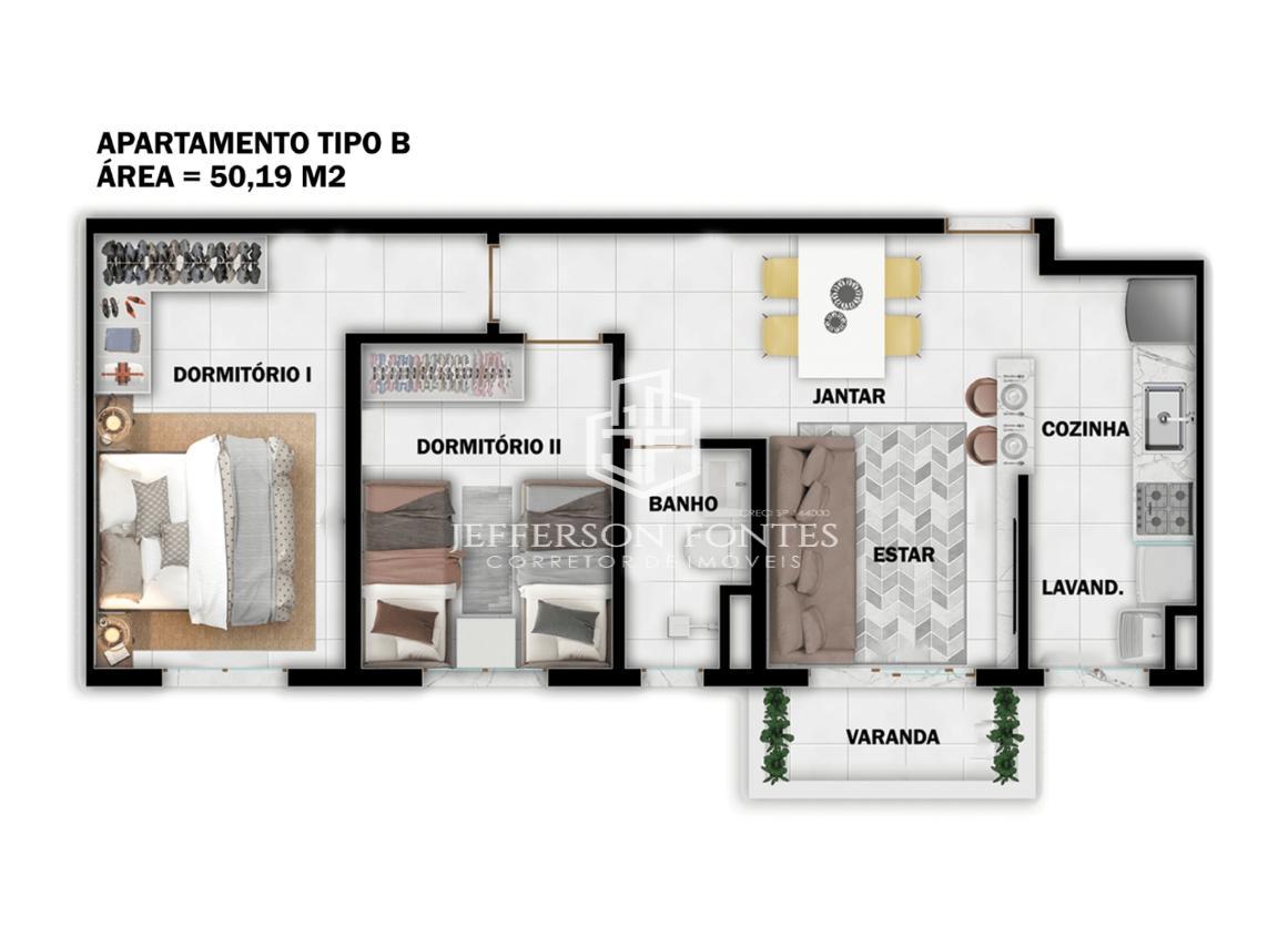 Apartamento à venda com 2 quartos, 46m² - Foto 13