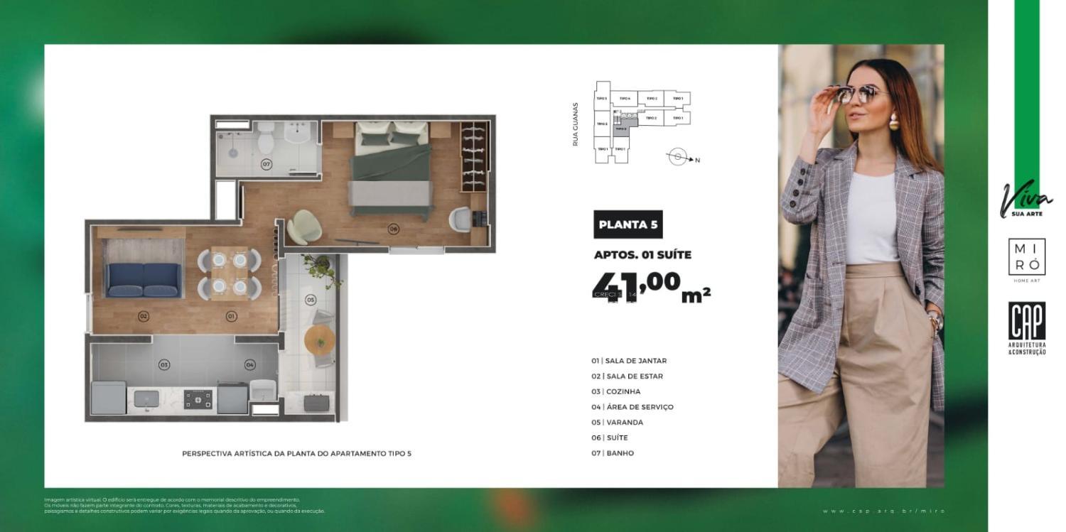 Apartamento à venda com 2 quartos, 52m² - Foto 7