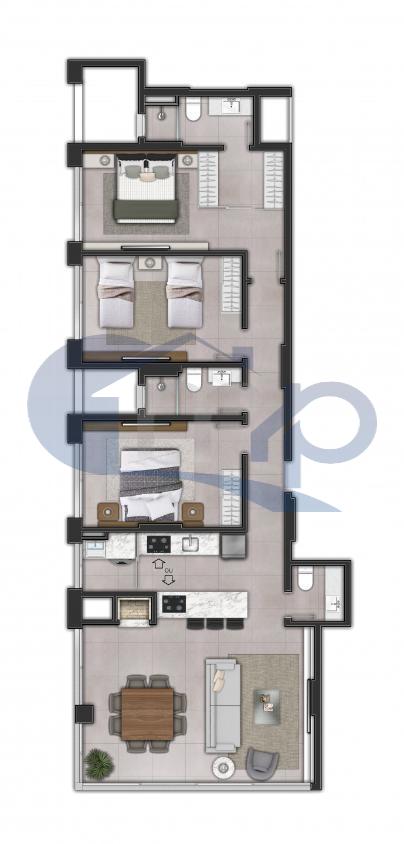 Apartamento à venda com 3 quartos, 110m² - Foto 11