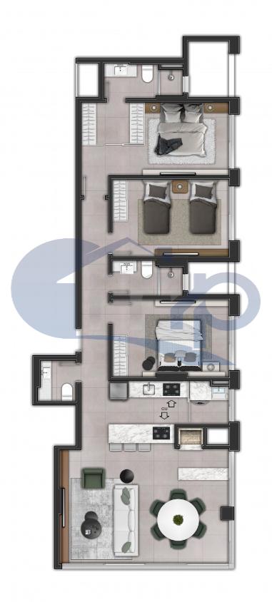 Apartamento à venda com 3 quartos, 110m² - Foto 23