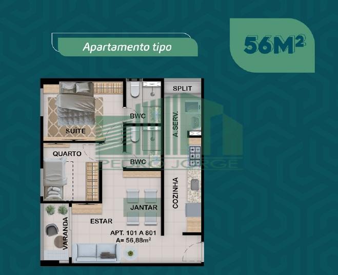 Apartamento à venda com 2 quartos, 49m² - Foto 10