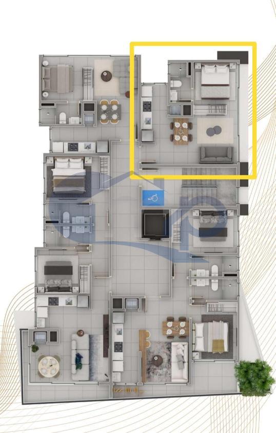 Apartamento à venda com 1 quarto, 33m² - Foto 8