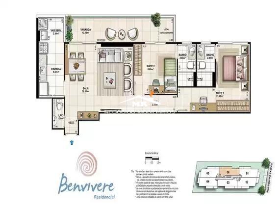 Apartamento à venda com 2 quartos, 82m² - Foto 24