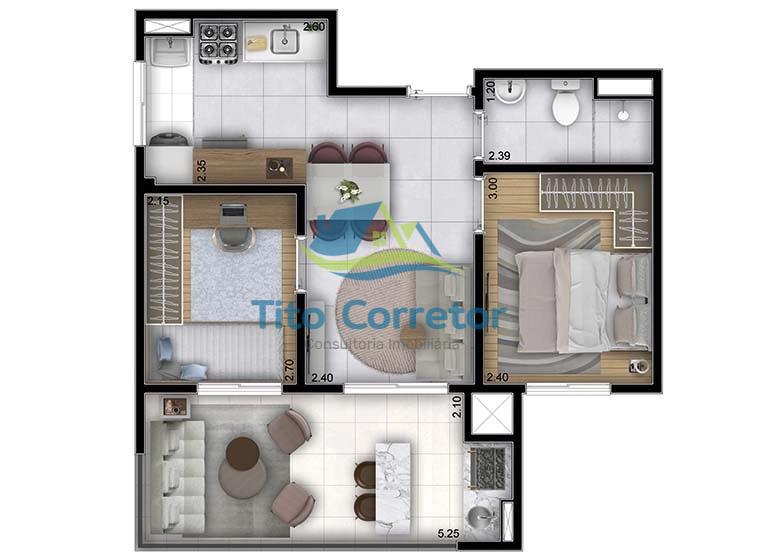 Apartamento à venda com 2 quartos - Foto 38