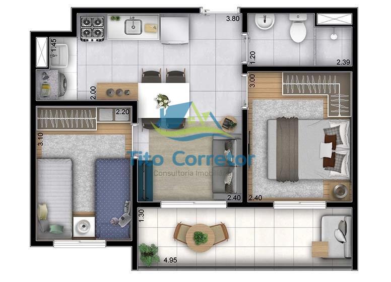 Apartamento à venda com 2 quartos - Foto 37