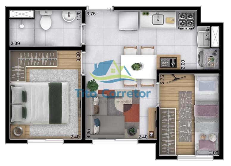 Apartamento à venda com 2 quartos - Foto 40