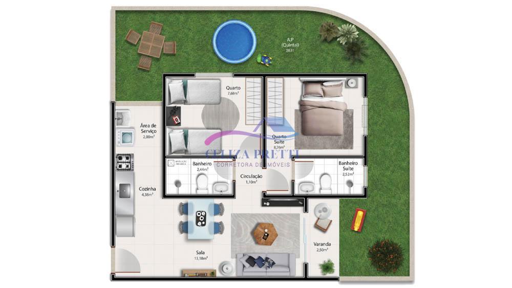 Apartamento à venda com 2 quartos, 46m² - Foto 25