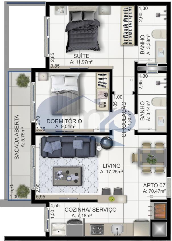 Apartamento à venda com 2 quartos, 89m² - Foto 26