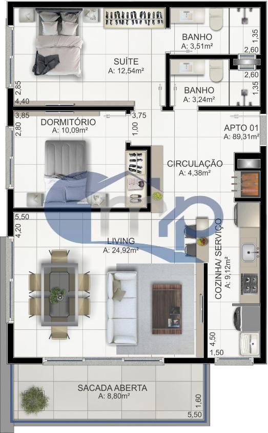 Apartamento à venda com 2 quartos, 74m² - Foto 27