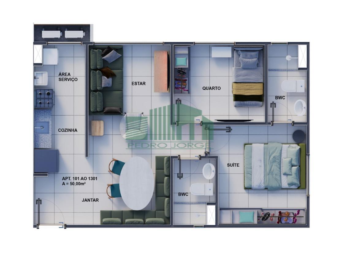 Apartamento à venda com 2 quartos, 50m² - Foto 7