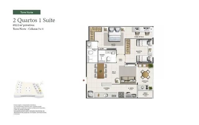 Apartamento à venda com 2 quartos, 69m² - Foto 9