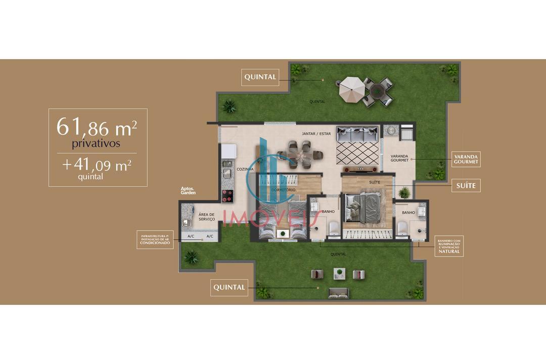 Apartamento à venda com 2 quartos, 60m² - Foto 9