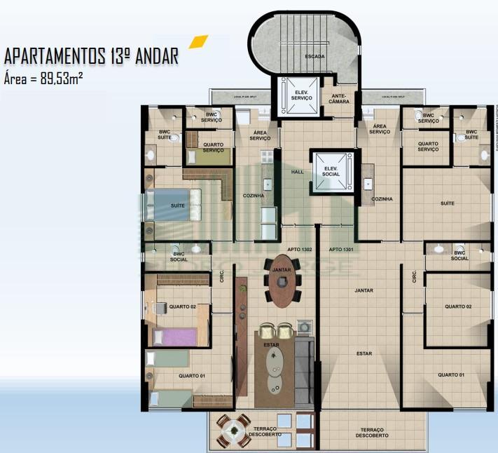 Apartamento à venda com 3 quartos, 97m² - Foto 7