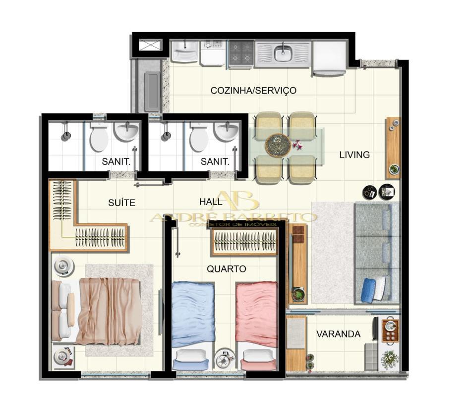 Apartamento à venda com 2 quartos, 53m² - Foto 18