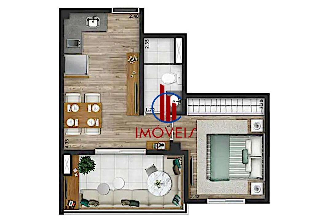 Apartamento à venda com 1 quarto, 58m² - Foto 32