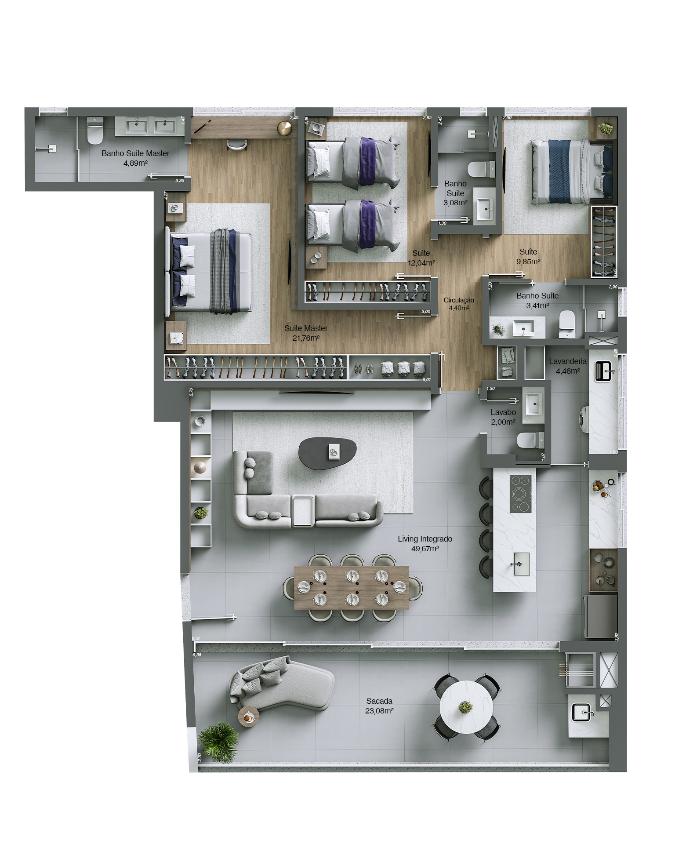 Apartamento à venda com 3 quartos, 161m² - Foto 20