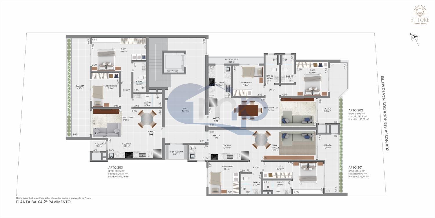 Apartamento à venda com 2 quartos, 101m² - Foto 9