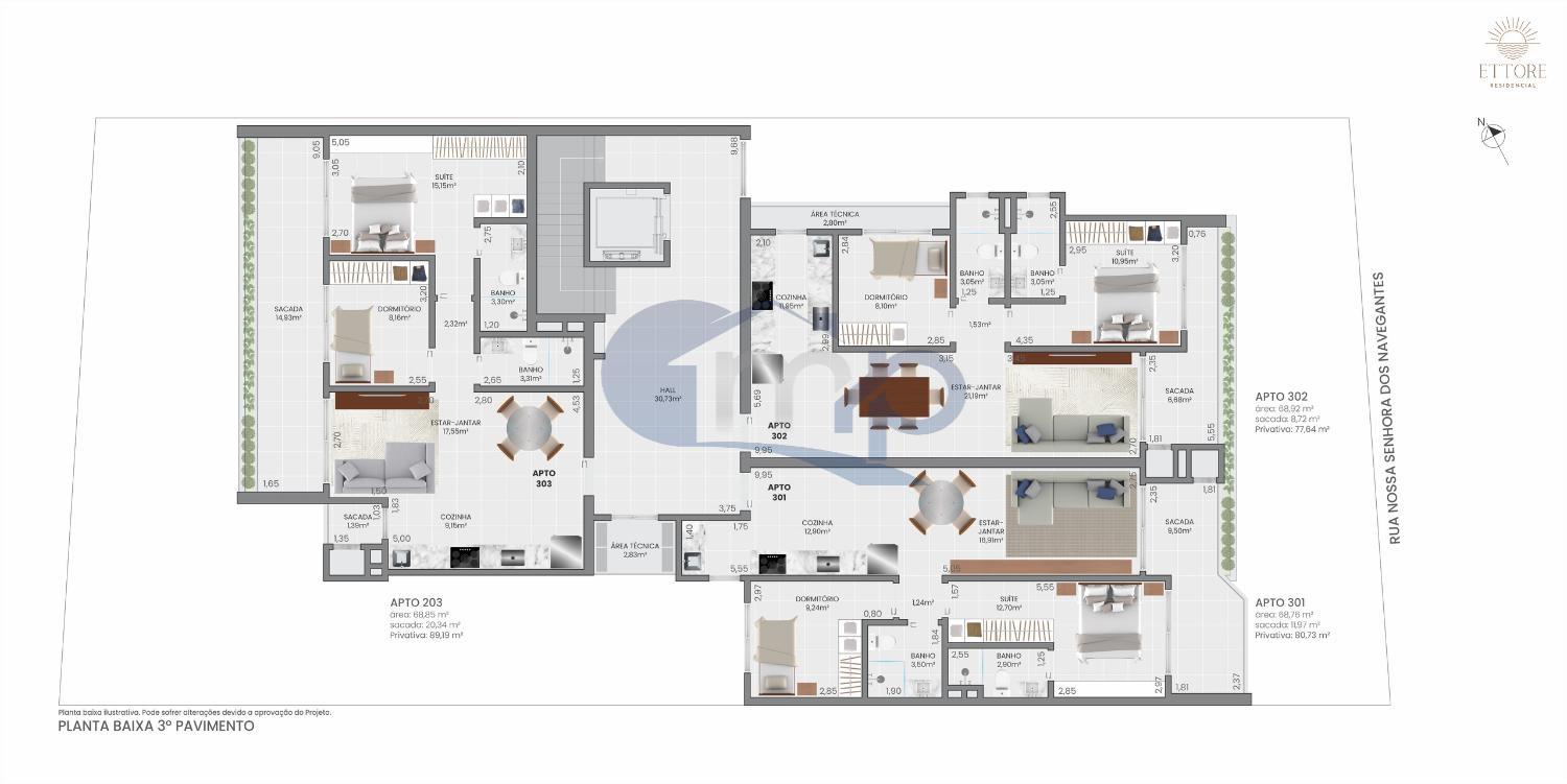 Apartamento à venda com 2 quartos, 93m² - Foto 10