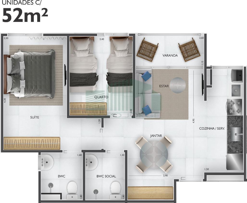 Apartamento à venda com 2 quartos, 50m² - Foto 8