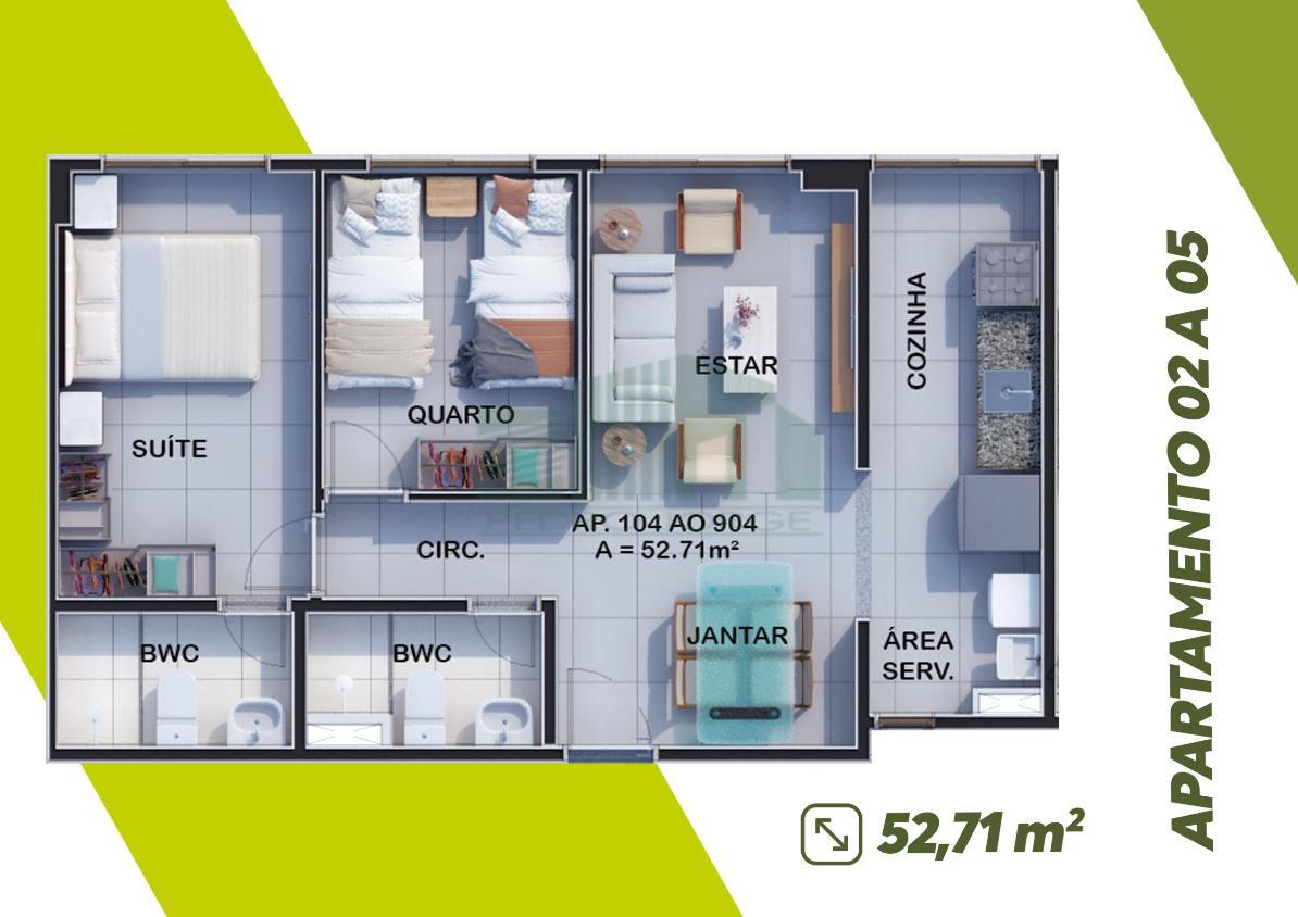 Apartamento à venda com 2 quartos, 52m² - Foto 11