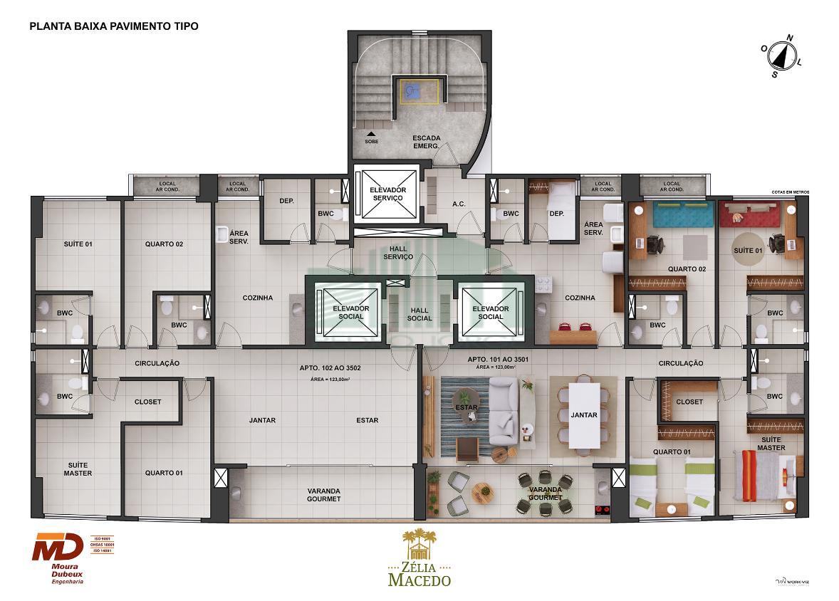 Apartamento à venda com 4 quartos, 123m² - Foto 12