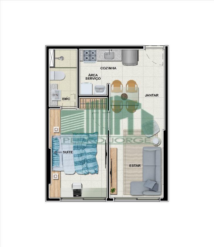 Apartamento à venda com 1 quarto, 35m² - Foto 8