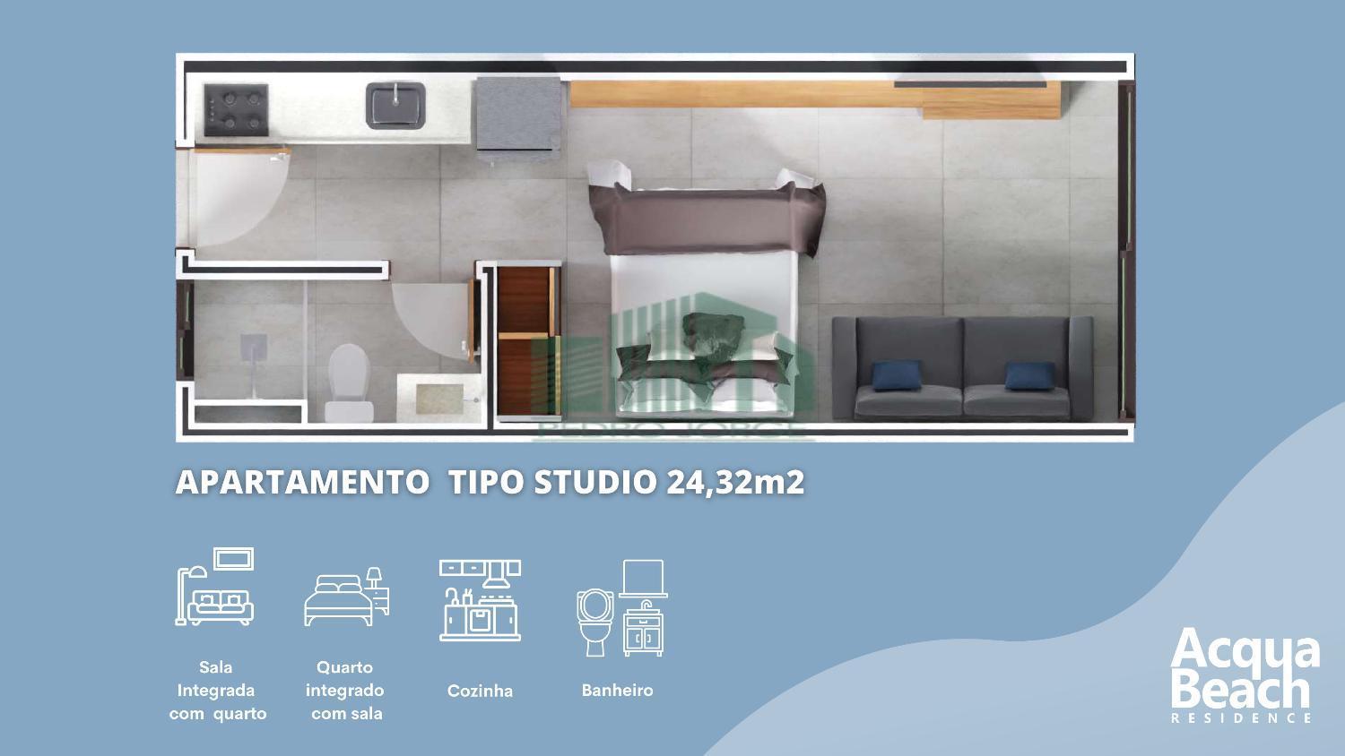 Apartamento, 1 quarto, 24 m² - Foto 12
