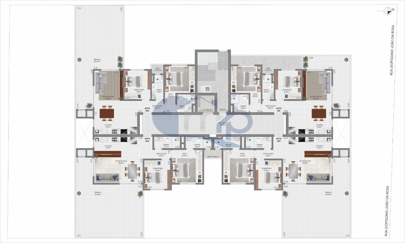 Apartamento à venda com 2 quartos, 103m² - Foto 10