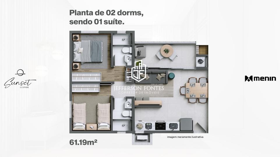 Apartamento à venda com 2 quartos - Foto 9